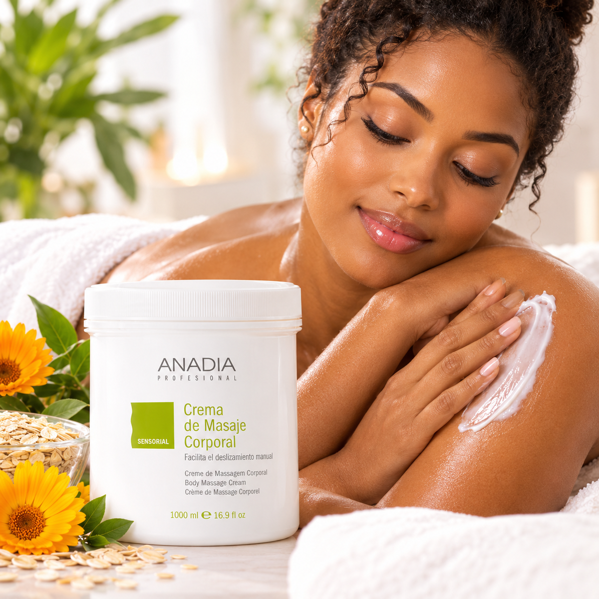 Crème de Massage Corporel Sensoriel Anadia