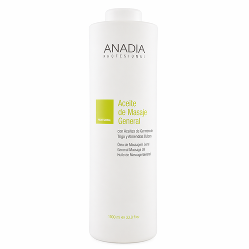 Huile de Massage Générale Anadia aux Extraits de Germe de Blé et d'Amande Douce - 1000ml