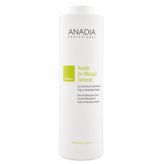 Huile de Massage Générale Anadia aux Extraits de Germe de Blé et d'Amande Douce - 1000ml