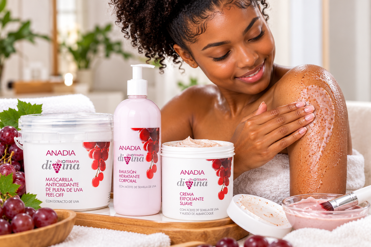 Coffret Peau Renouvelée Anadia : Soins Vinothérapie