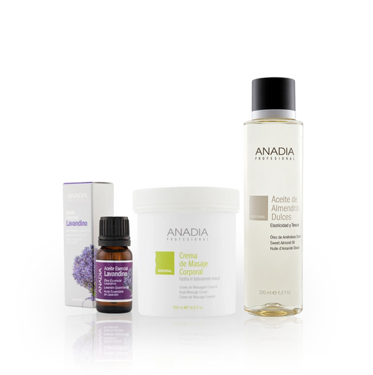 Coffret Massage Relaxant Anadia : Crème, Amande Douce et Lavandin